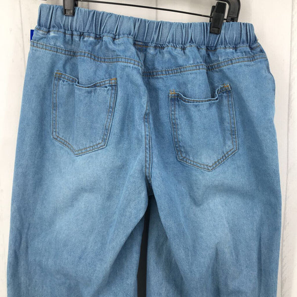 L Pull on wide leg jeans