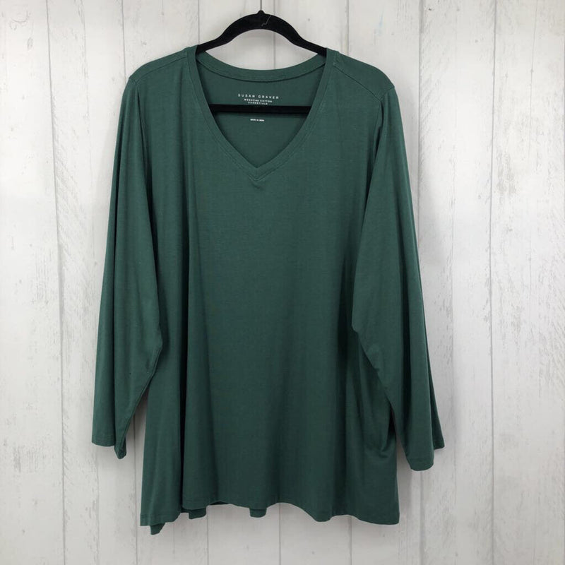 4X V-neck l/s top