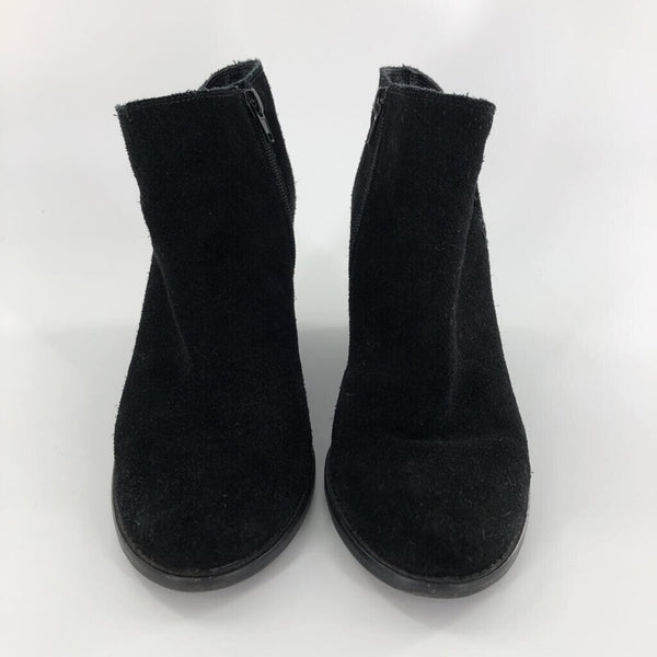 9M Leather wedge heel booties