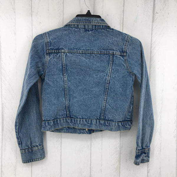 XS distressed crop jacket