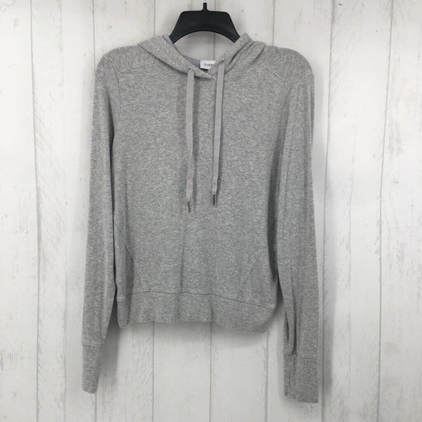 S Ribbed hooded l/s top