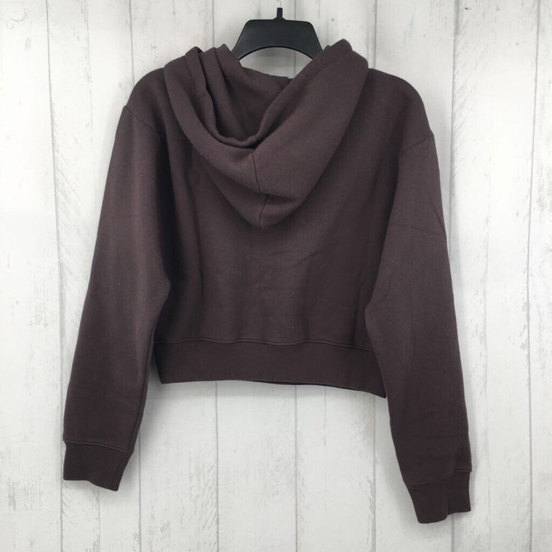 S Crop hooded sweatshirt