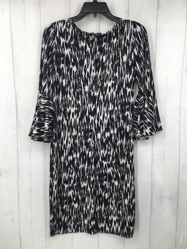 6 Printed flare slv dress