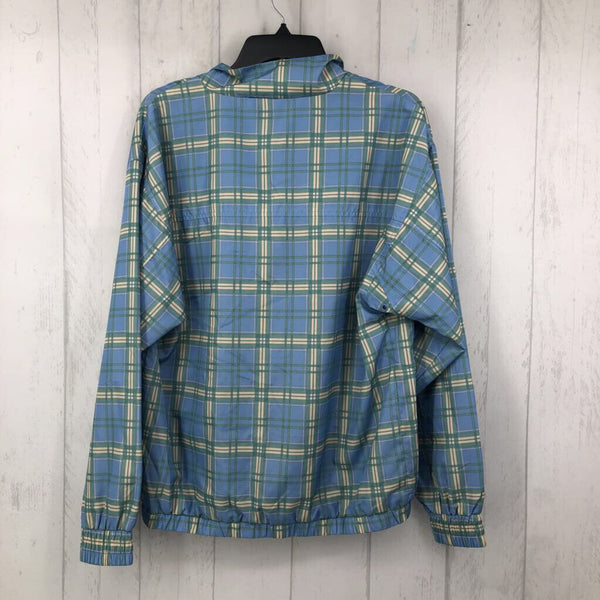 S Plaid zip up jacket