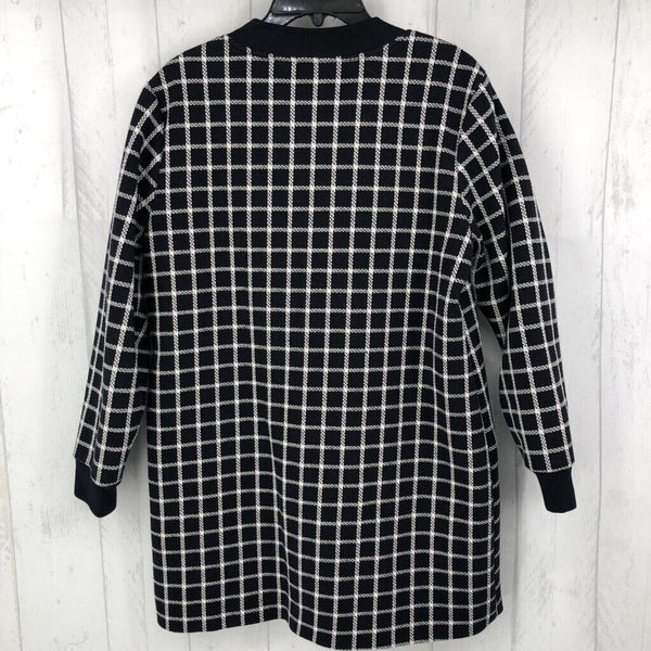 LP l/s plaid zip topper/cardigan