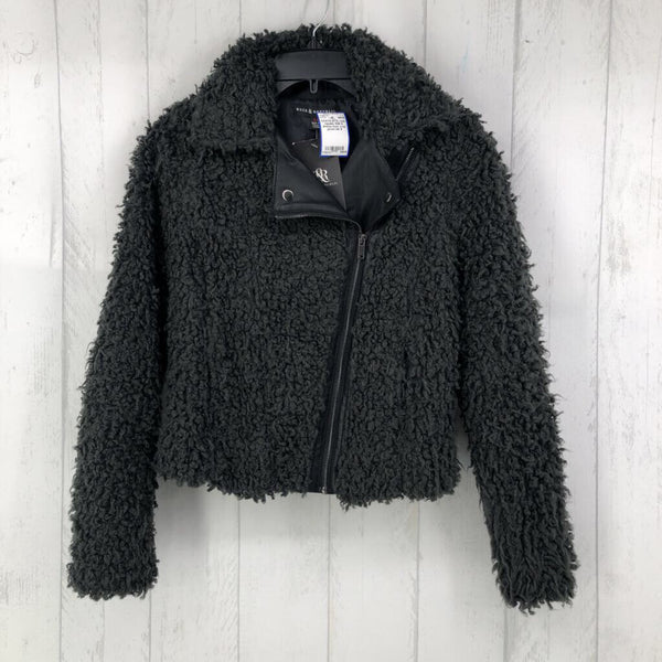 R88 S sherpa moto crop jacket