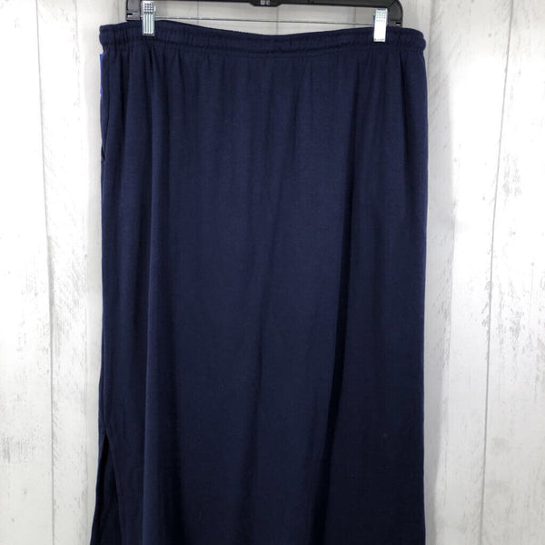 1X Long stretch cotton skirt