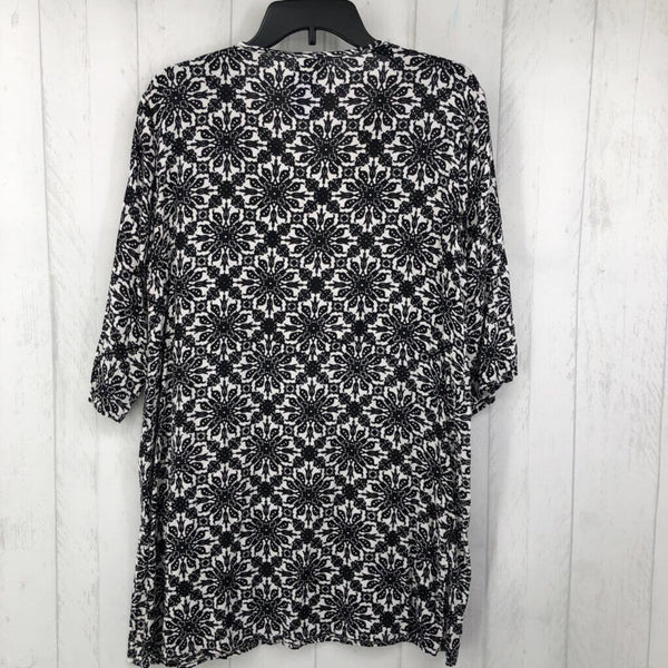 S/M Printed tassel tie tunic