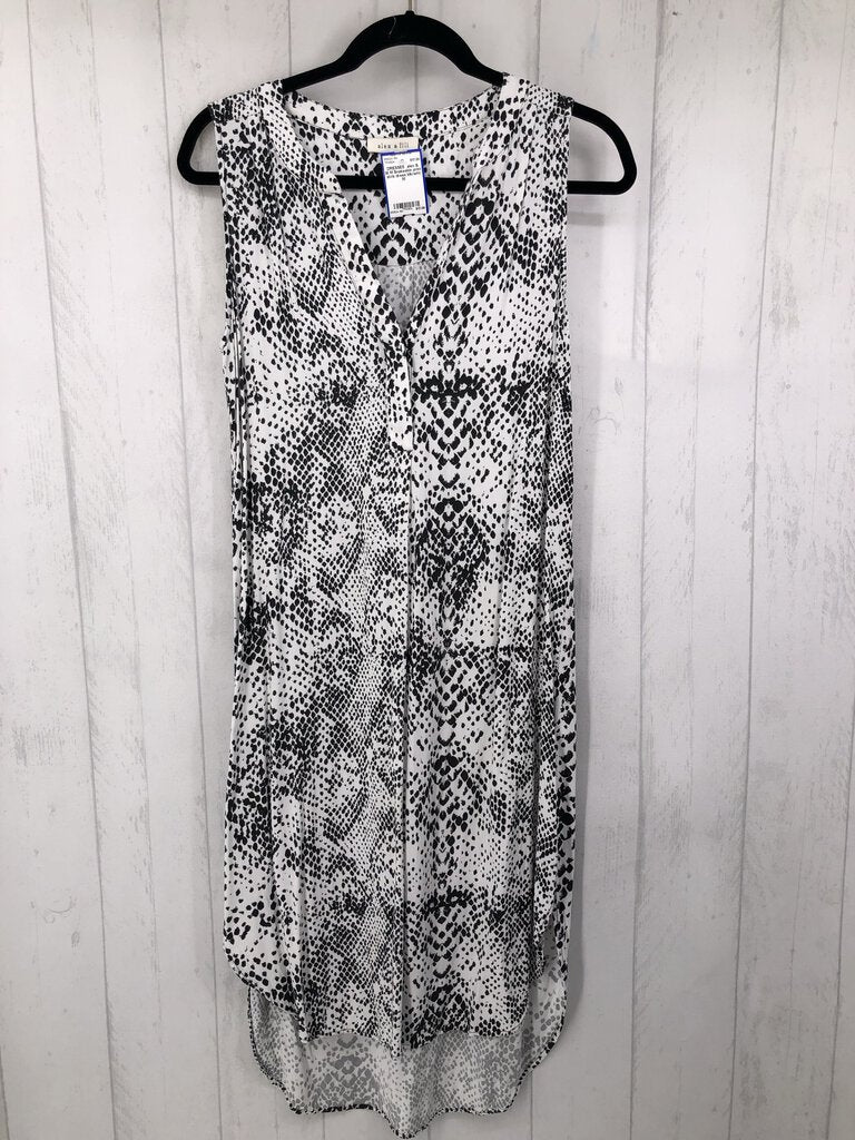 M Snakeskin print slvls dress