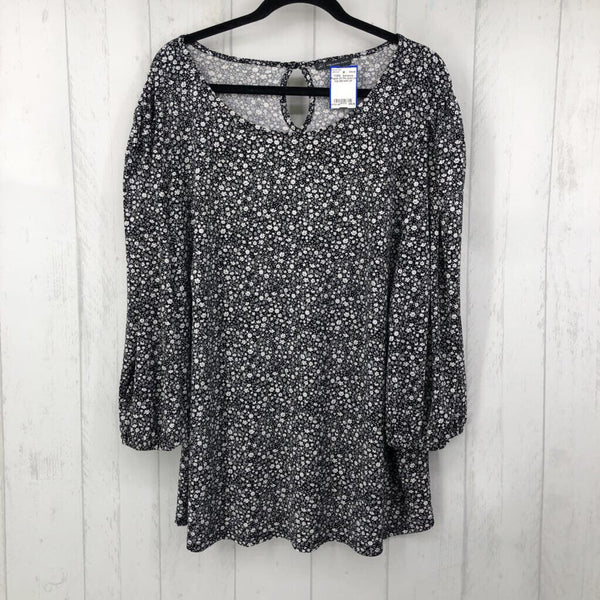 3X Flo print l/s top