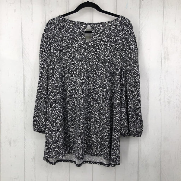 3X Flo print l/s top