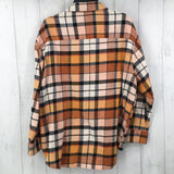 XL Plaid button down l/s top