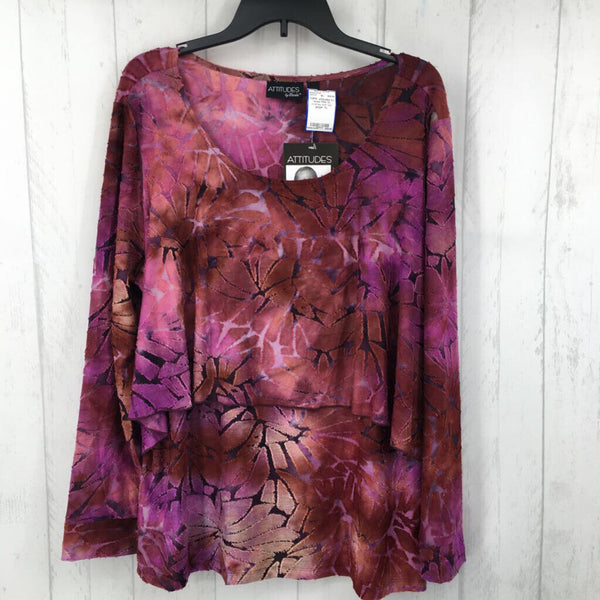 R54 XL overlay knit top