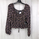 XL Flo print l/s top