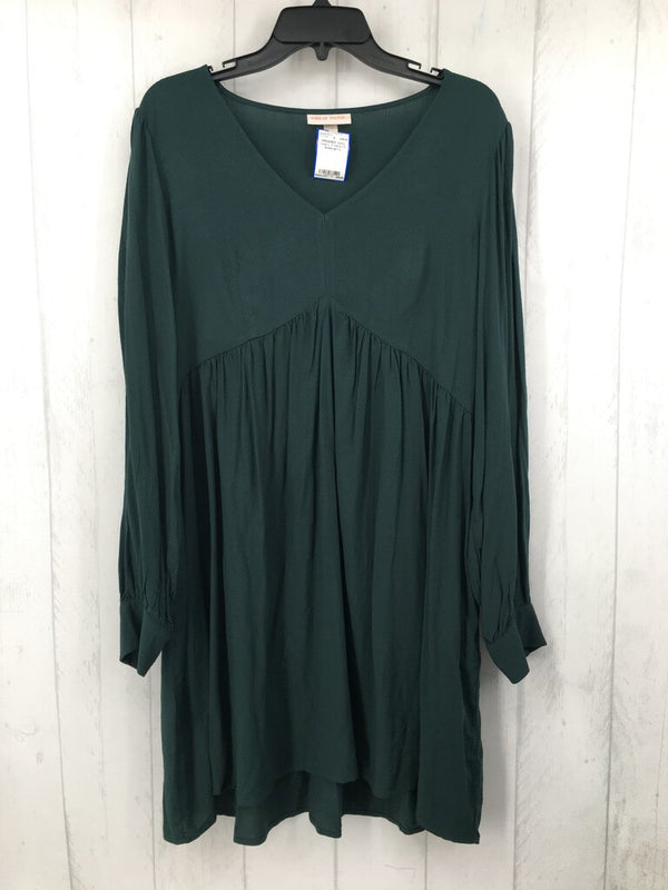 L V-neck l/s dress