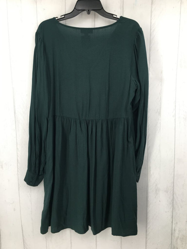 L V-neck l/s dress