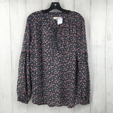 L Flo print l/s top