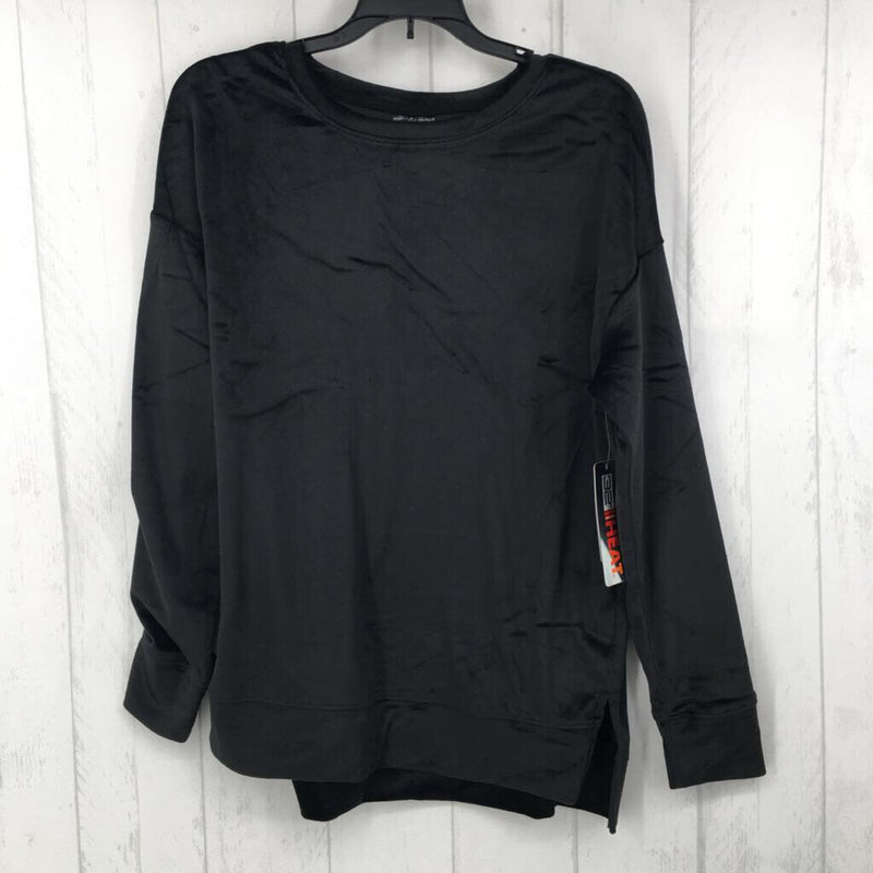 M Velour l/s top