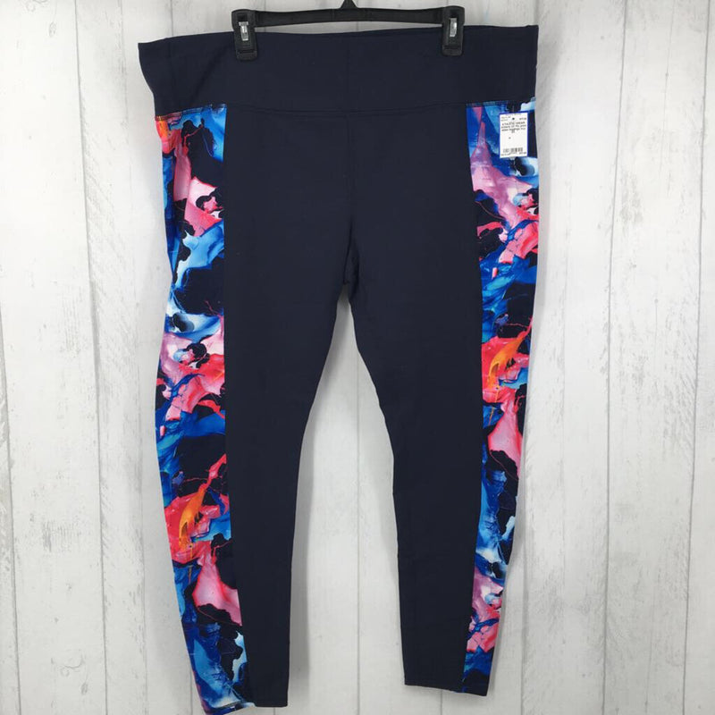 2X Flo print sides leggings