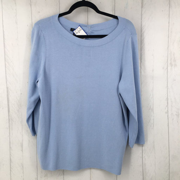 2X 3/4 slv knit top