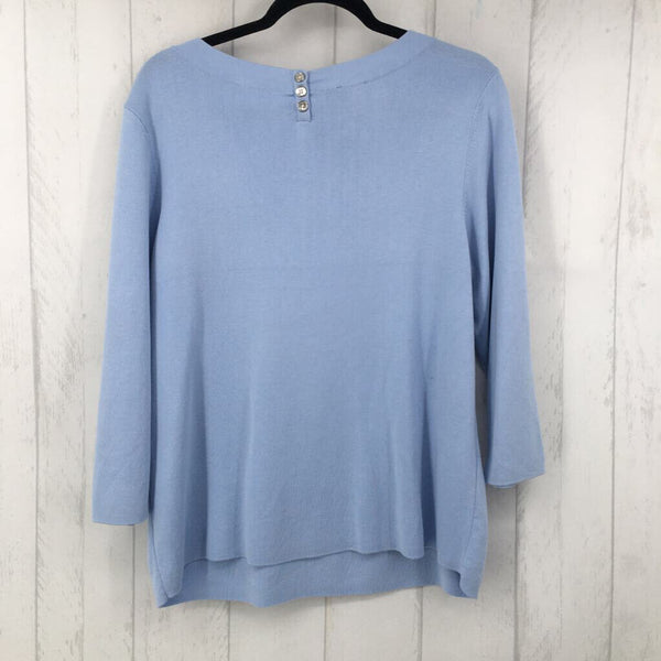 2X 3/4 slv knit top