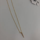 18" Goldtone rhinestone pendant necklace