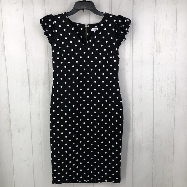 6 Polka dot cap slv dress