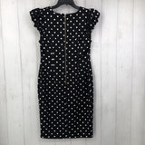 6 Polka dot cap slv dress