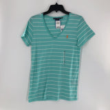 M V-neck striped s/s tee