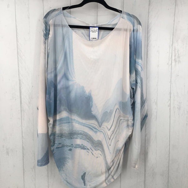 4X Marbled l/s top