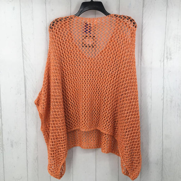 R48 S/M open knit poncho/cover up