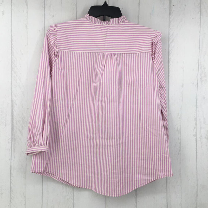 R45 M Striped button down l/s top