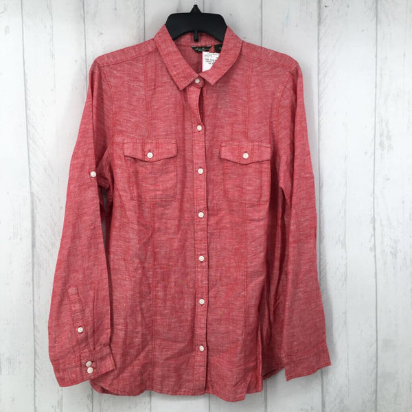 L Button down l/s top