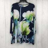 M Flo print l/s top