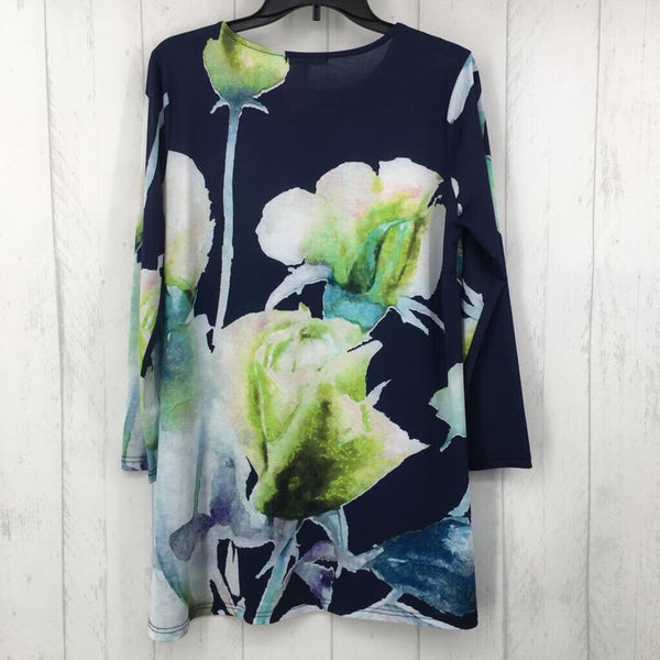 M Flo print l/s top