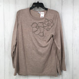 M Embelished l/s top