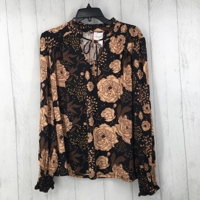 L Flo print l/s top