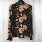 L Flo print l/s top