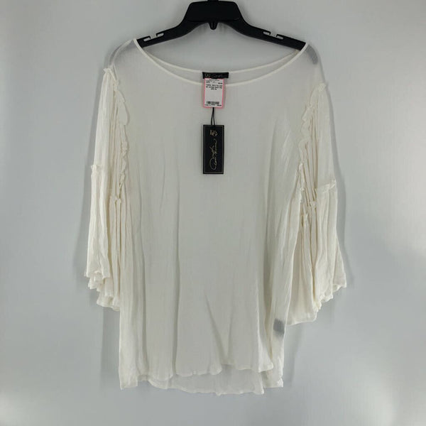 3x bell slv scoop neck top