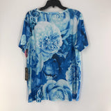 XL s/s flower print top