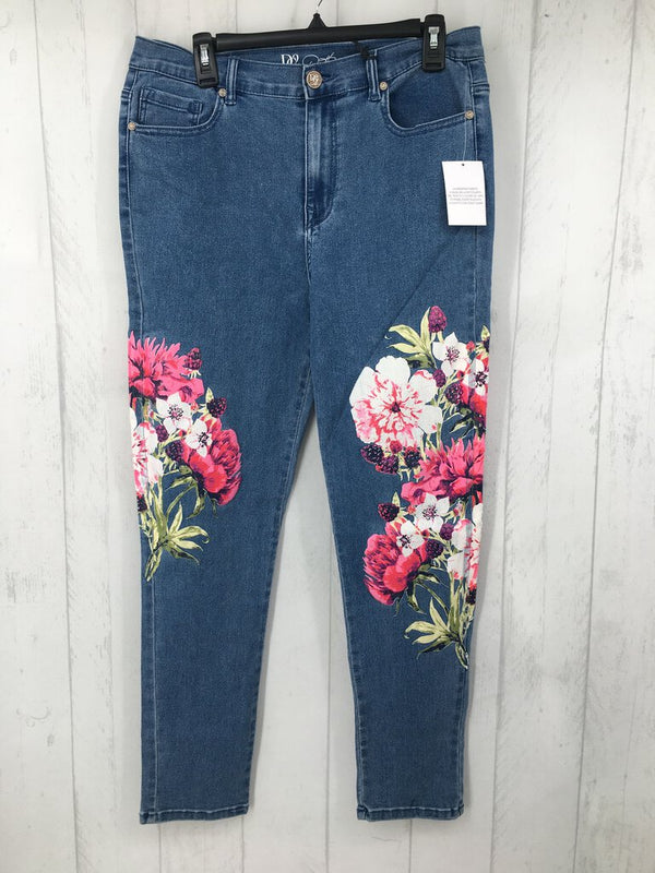 12 floral jeans