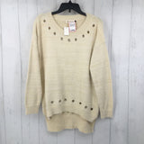 L/XL Grommet sweater