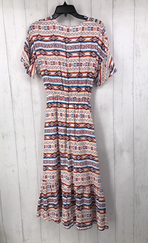 XS Printed hem flutter slv dress