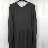 3X Button down l/s dress