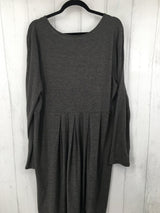 3X Pleated l/s dress