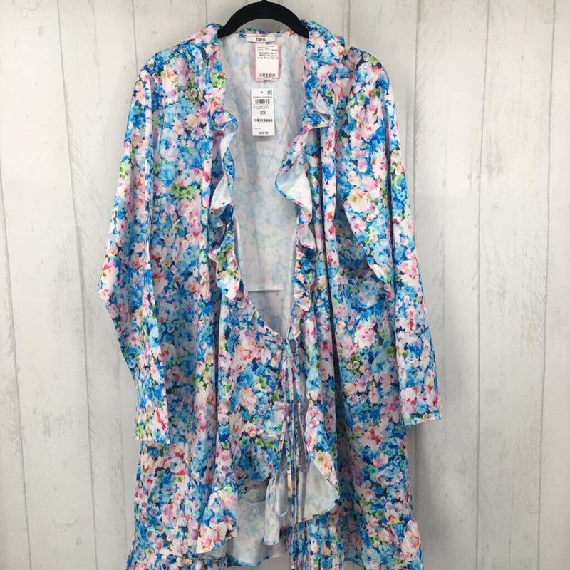 R59 2X Flo print wrap dress