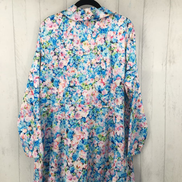 R59 2X Flo print wrap dress