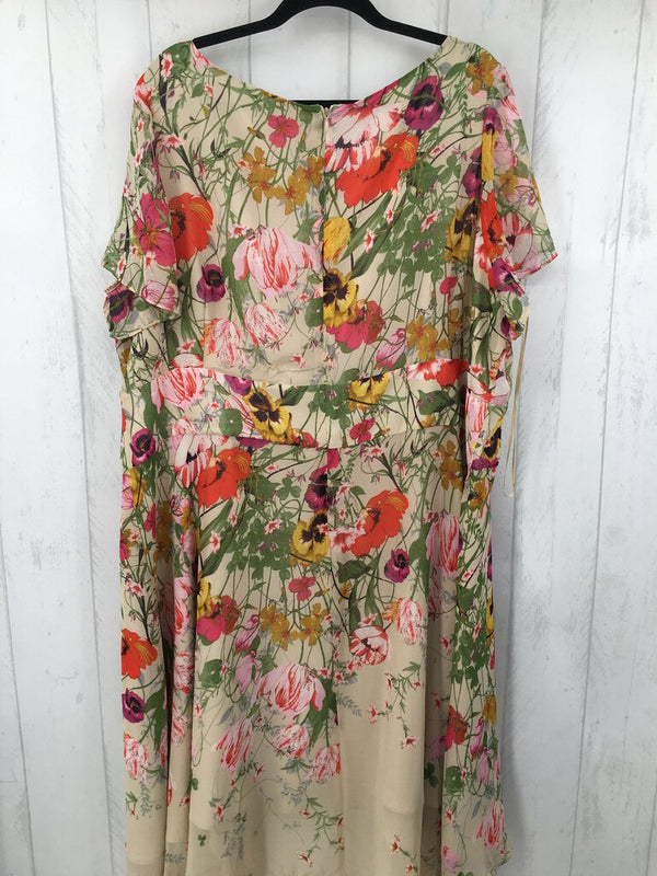 24W Flo print s/s dress