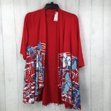 XL elbow slv open cardigan