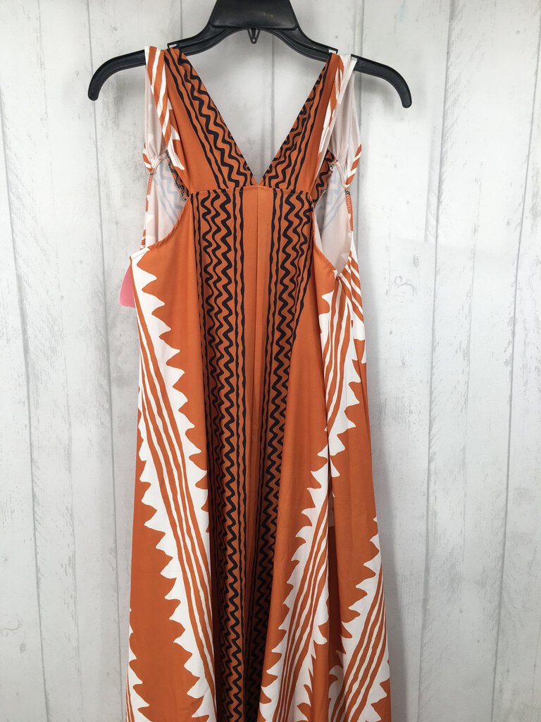 L Printed slvls maxi dress